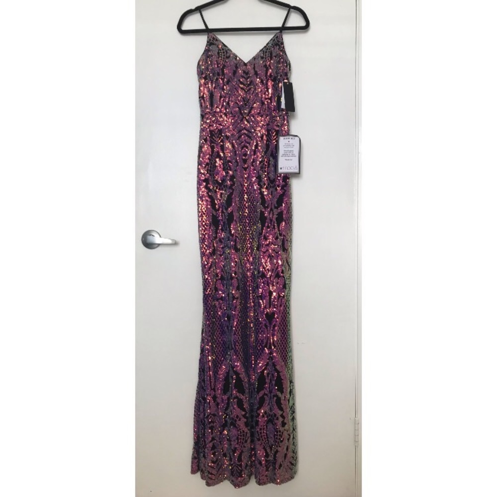 Sequin mermaid dress multicolor